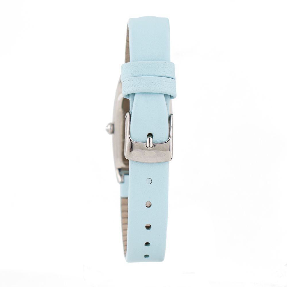 Chronotech Unisex Watch, Bold Blue Dial, Blue Leather Strap