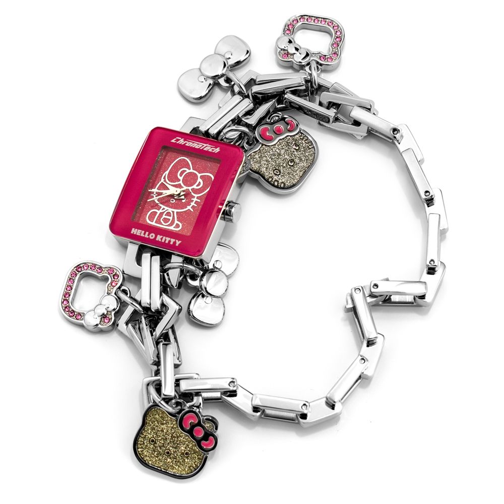 Chronotech Women's Watch, Pink Dial, Silver Steel Bracelet