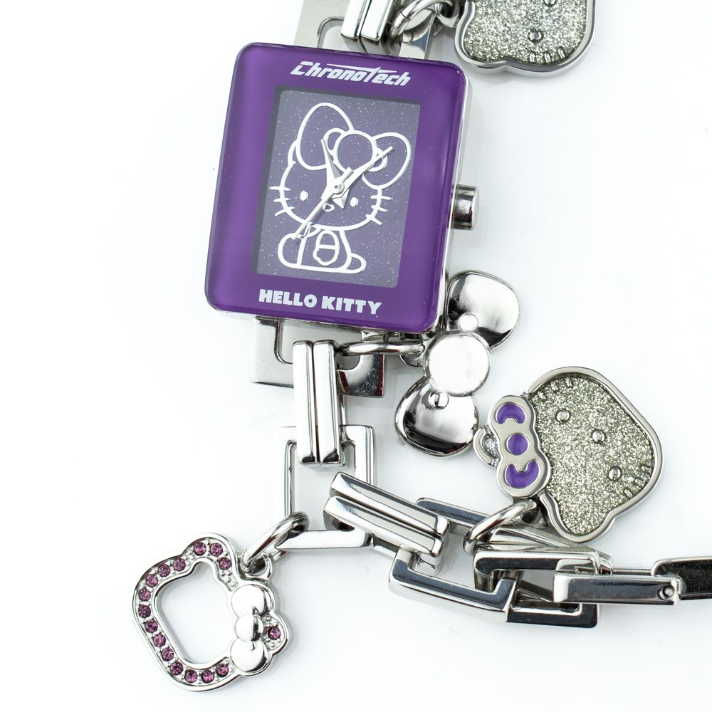 Chronotech Women's Watch, Lilac Dial, Silver Steel Bracelet