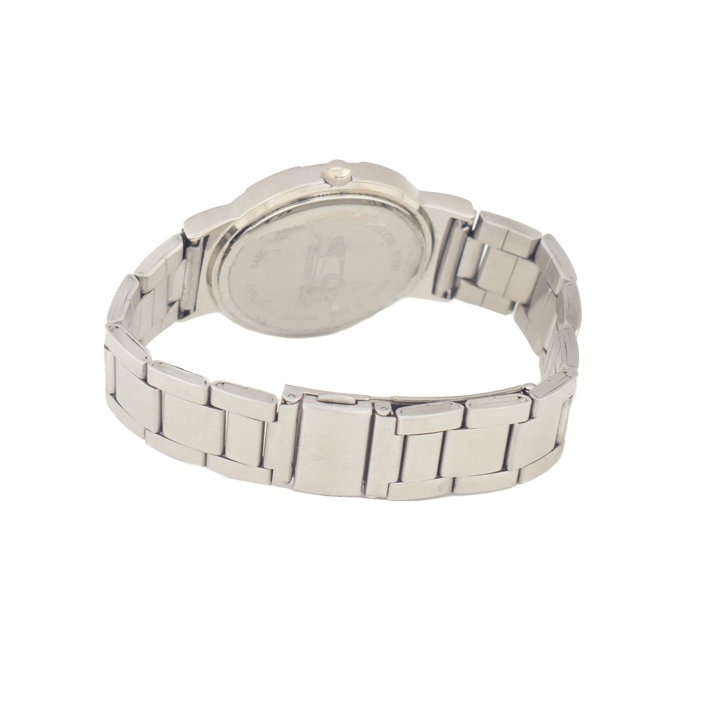 Chronotech Watch, Elegant Analog Display, Silver Steel Bracelet
