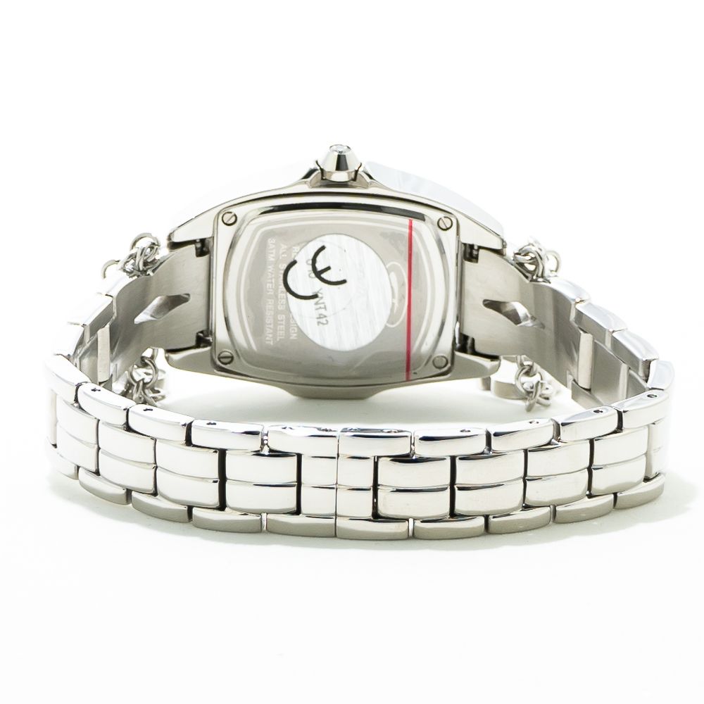 Chronotech Watch, Bold Analog Dial, Silver Steel Bracelet