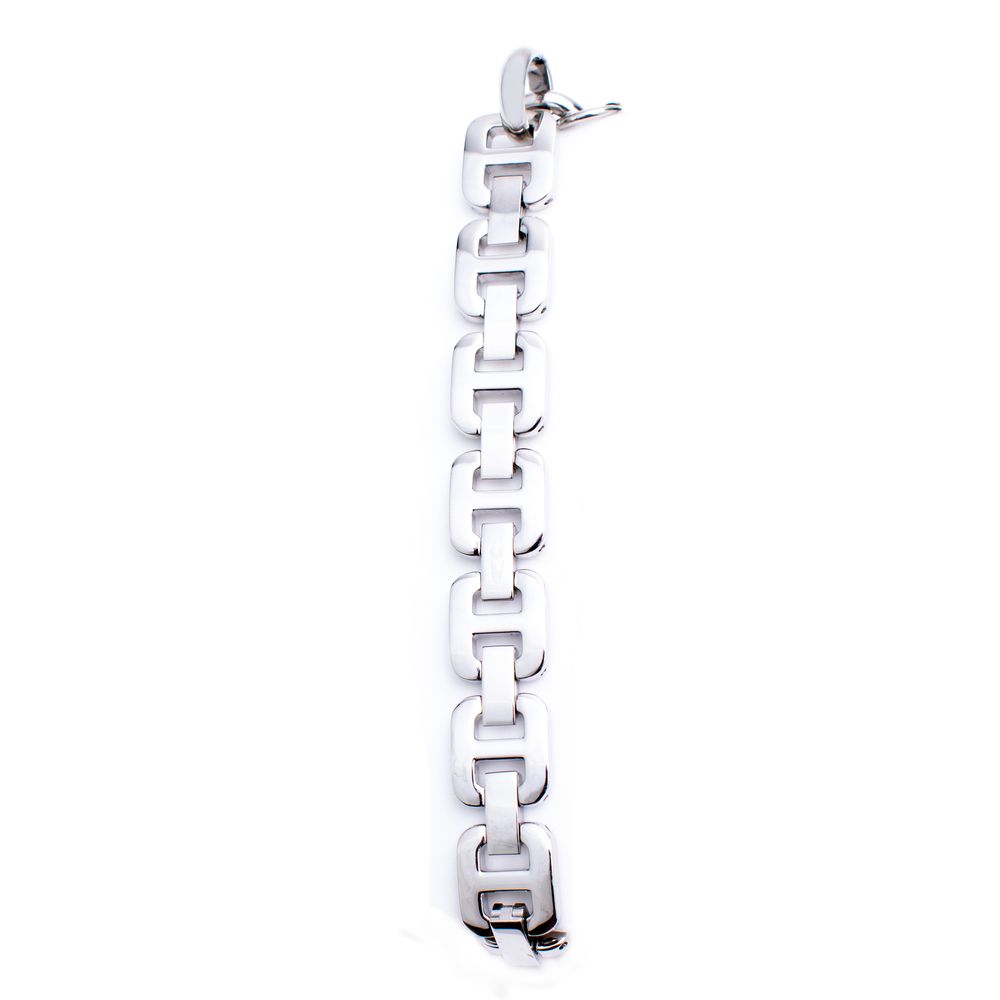 Chronotech Watch, Bold Analog Dial, Silver Steel Bracelet