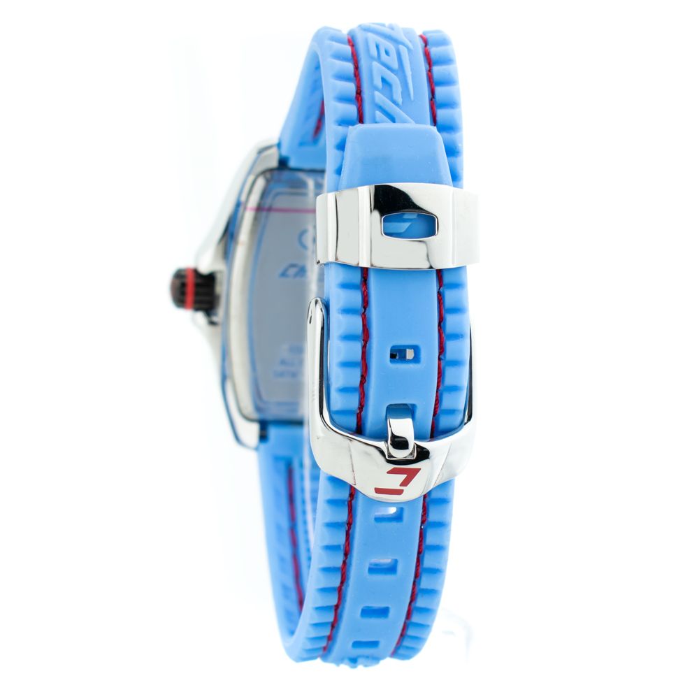Chronotech Watch, Smooth Blue Dial, Rubber Strap