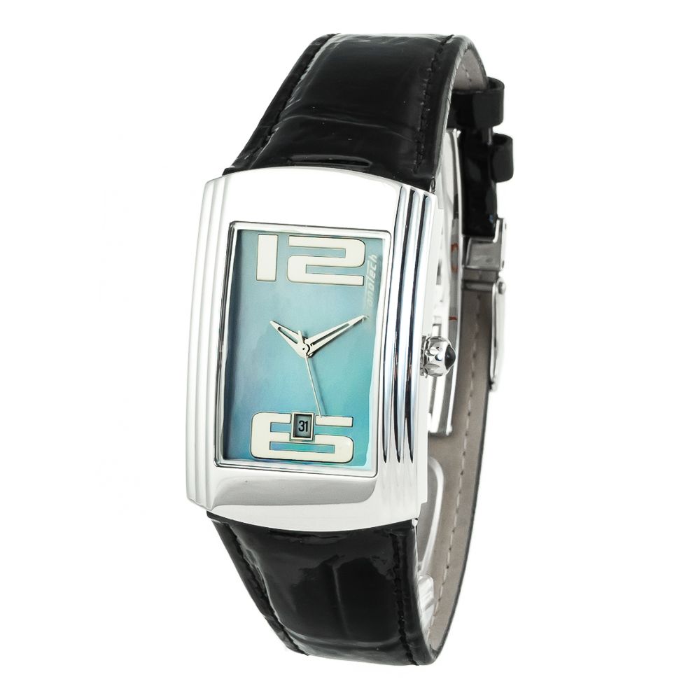 Chronotech Watch, Blue Dial, Silver Steel Bracelet