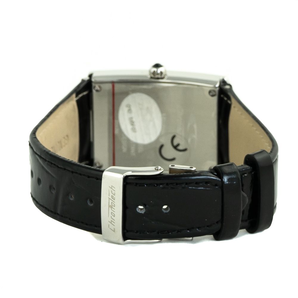 Chronotech Watch, Blue Dial, Silver Steel Bracelet