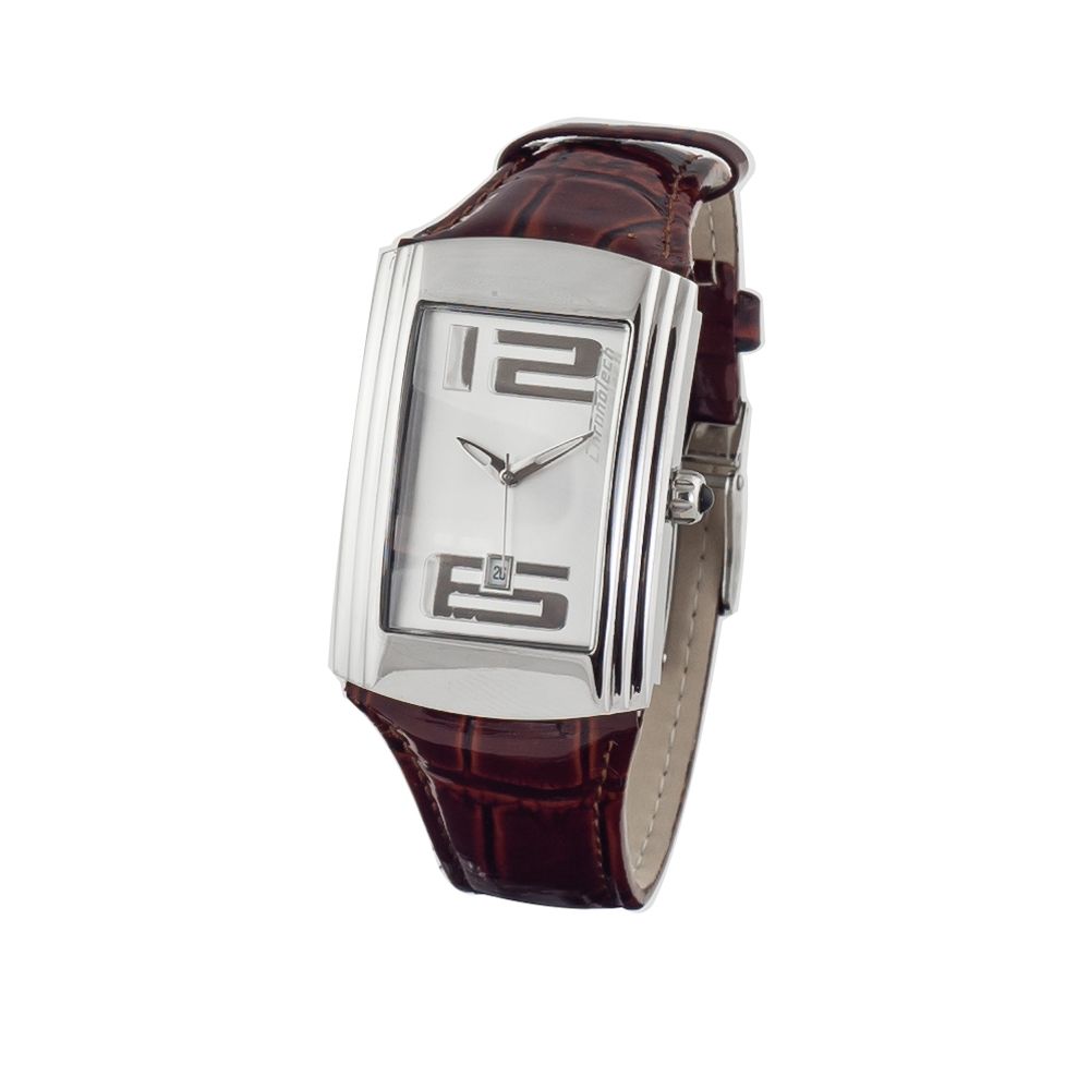Chronotech Women’s Watch, Stylish Analog Display, Brown Leather Strap