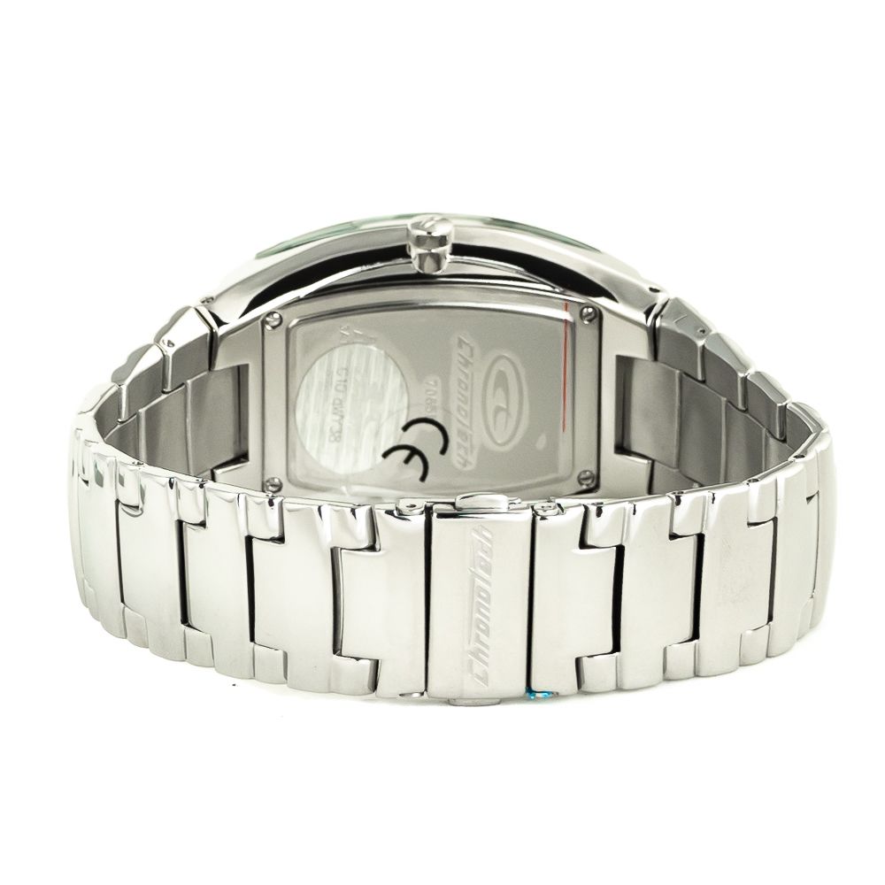 Chronotech Watch, Bold Design, Silver Steel Bracelet