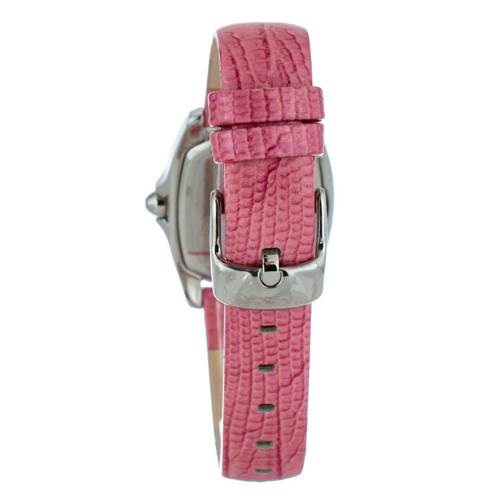 Chronotech Women's Watch, Bold Pink Dial, Pink Leather Strap