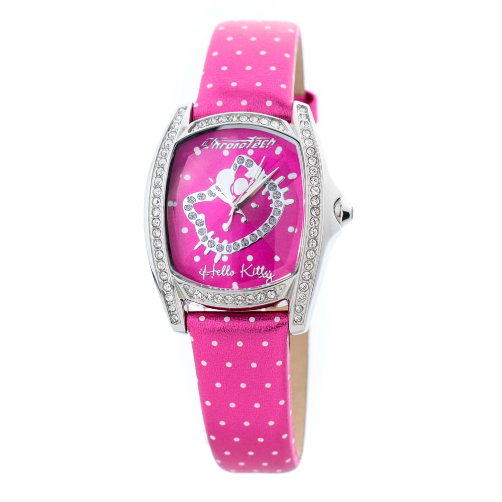 Chronotech Women's Watch, Analog Dial, Multicolor Leather Strap