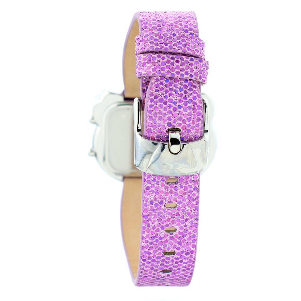 Chronotech Women's Watch, Digital Display, Pink Leather Strap
