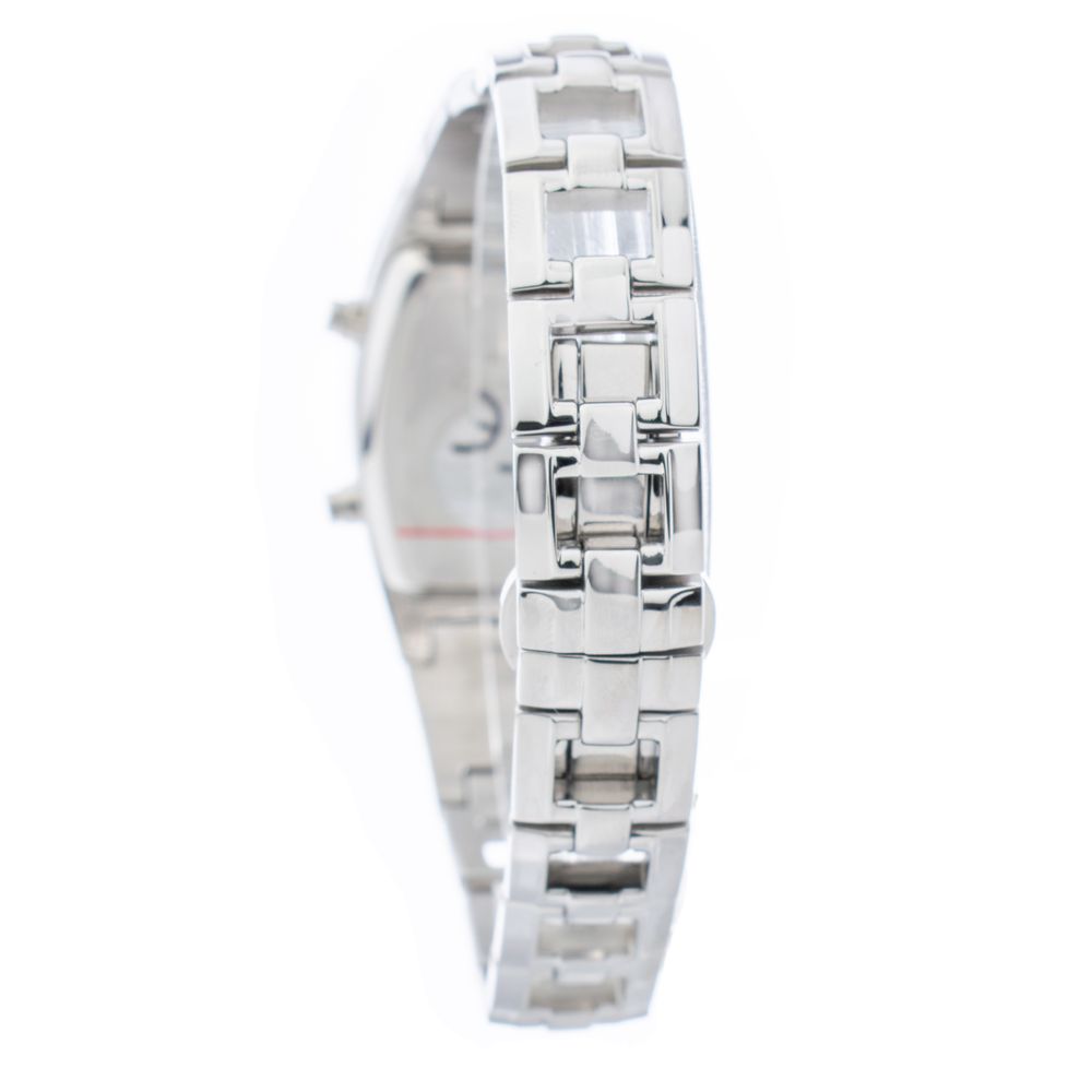 Chronotech Women's Watch, Digital Dial, Silver Steel Bracelet