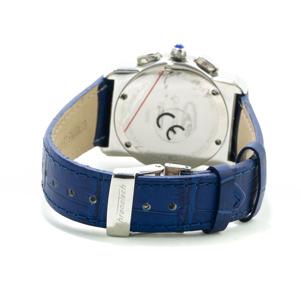 Chronotech Women's Watch, Stylish Blue Dial, Leather Strap