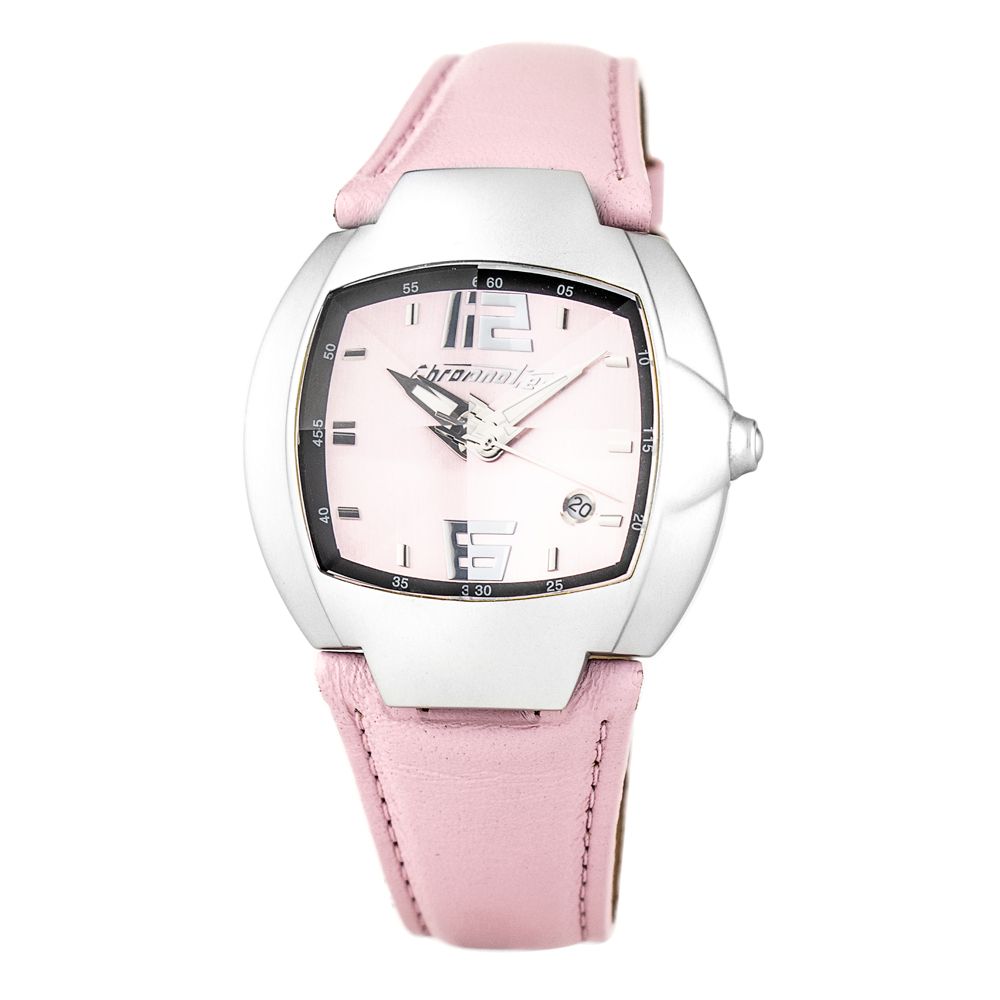 Chronotech Women's Watch, Bold Pink Dial, Multicolor Leather Strap