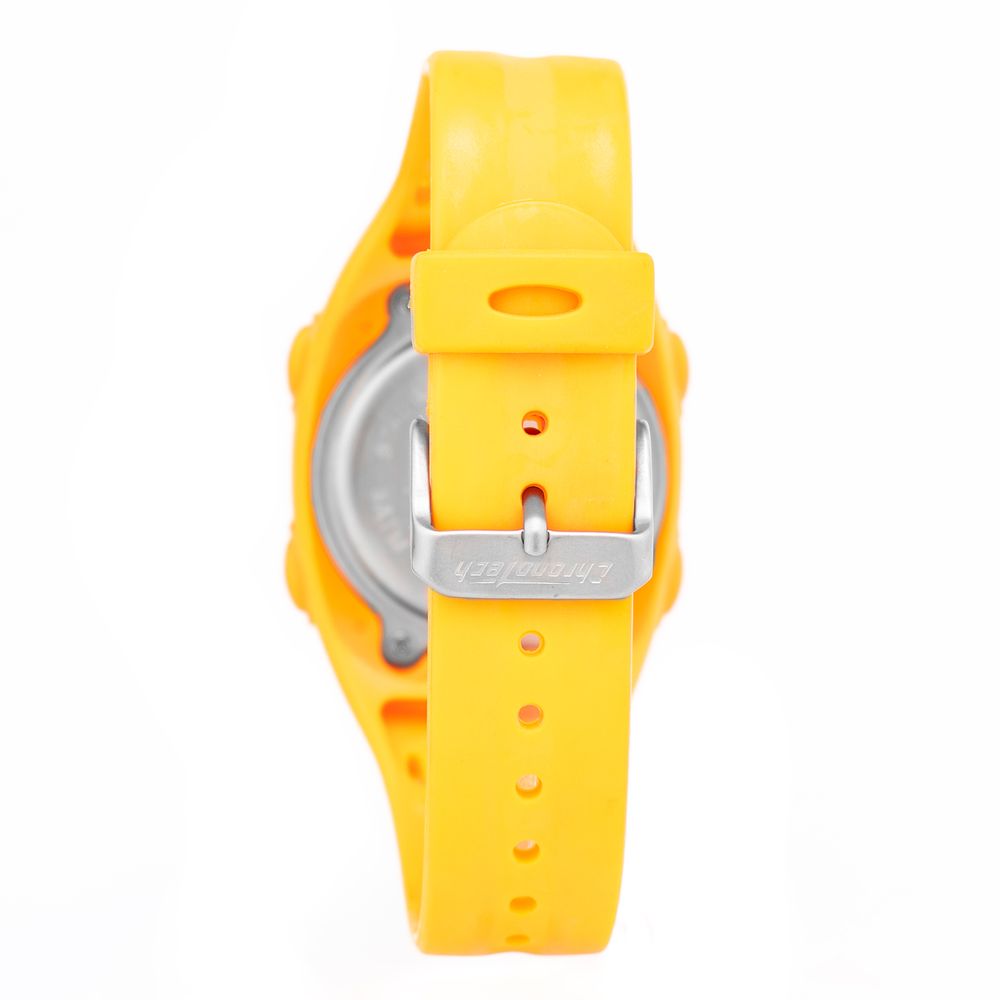 Chronotech Unisex Watch, Digital Display, Orange Rubber Strap