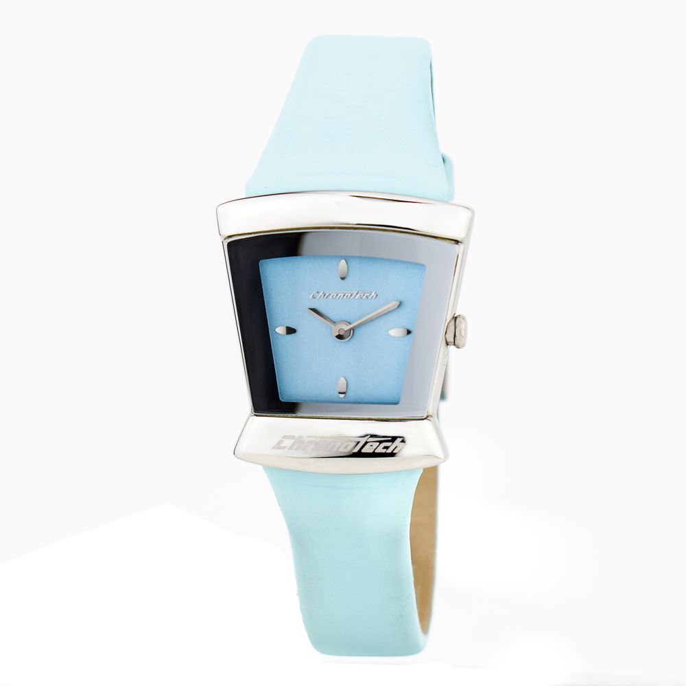 Chronotech Watch, Analog Blue Dial, Blue Leather Strap
