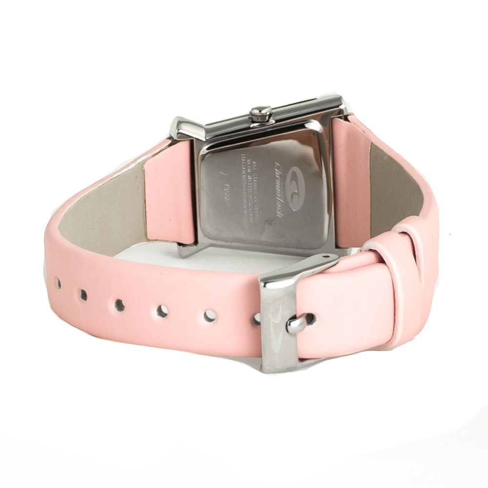 Chronotech Women's Watch, Chic Pink Dial, Multicolour Leather Strap