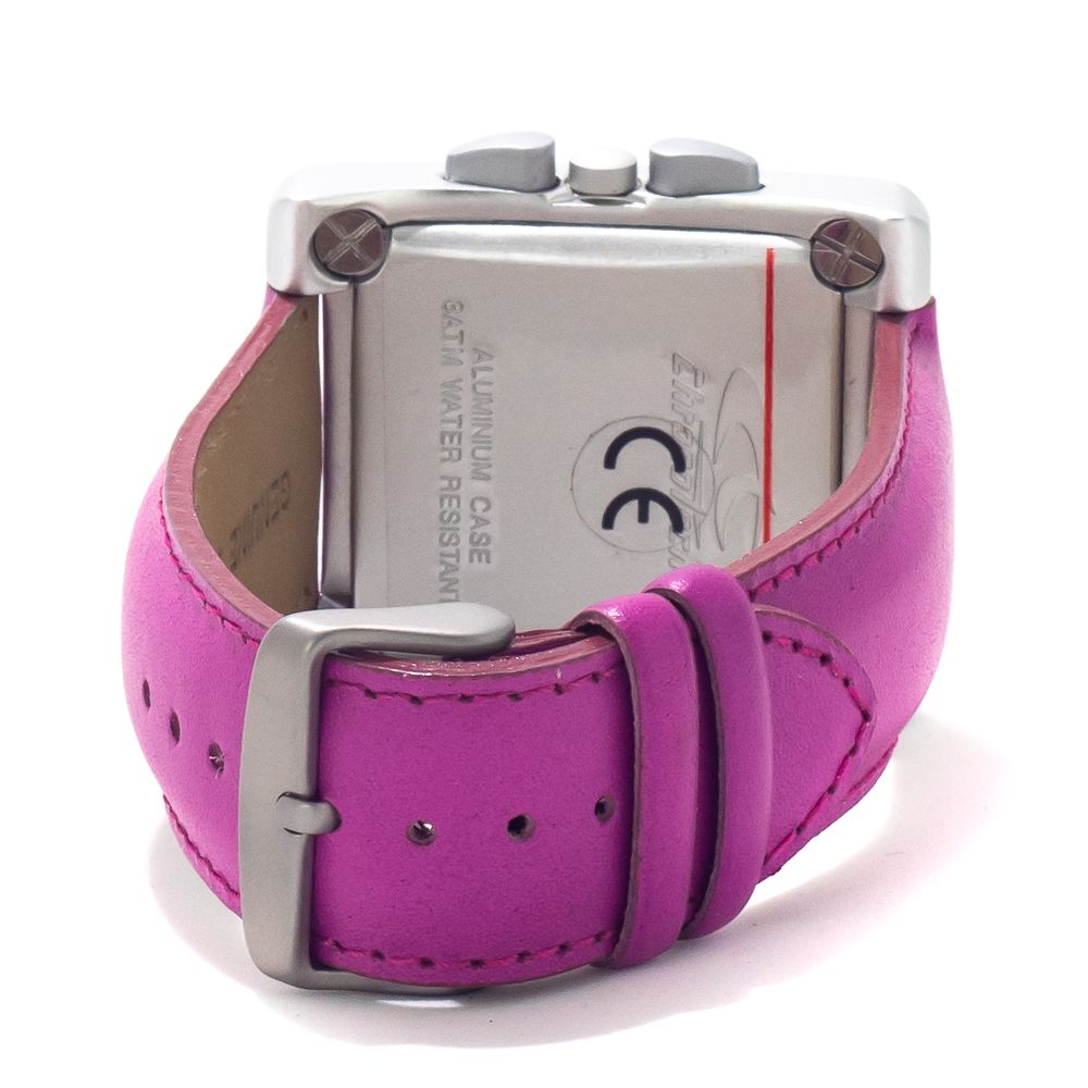 Chronotech Women's Watch, Bold Purple Dial, Violet Leather Strap