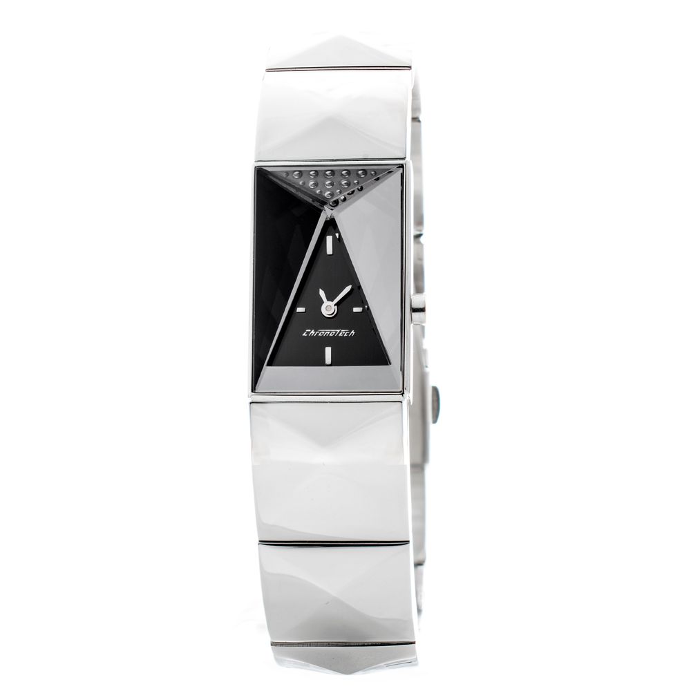 Chronotech Men’s Watch, Sleek Analog Dial, Silver Steel Bracelet