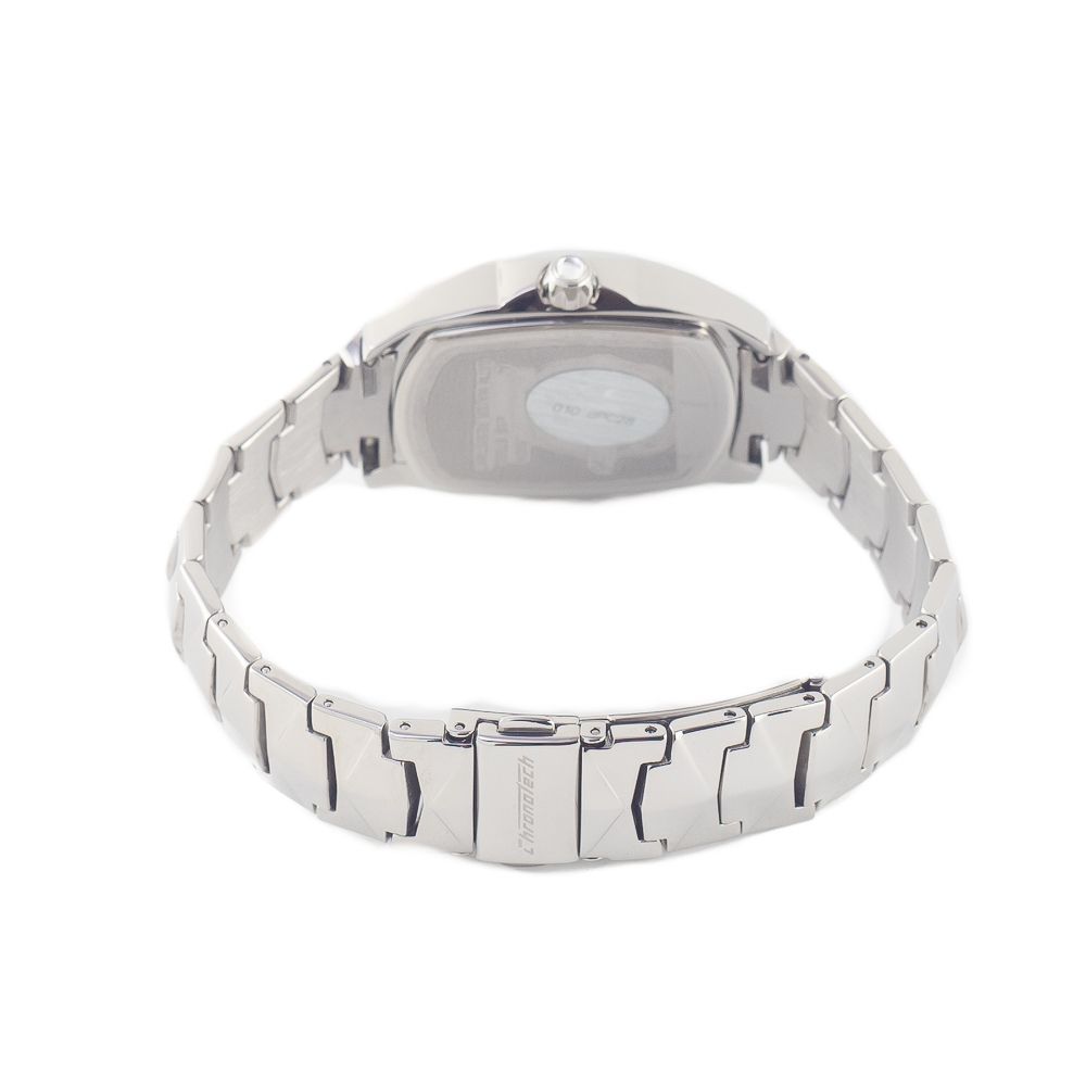 Chronotech Watch, Yellow Dial, Silver Steel Bracelet