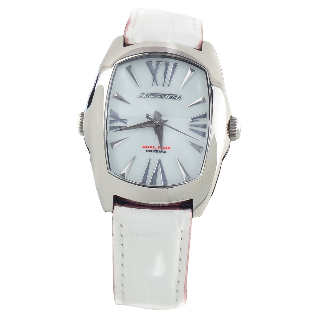 Chronotech Women's Watch, Bold Pink Dial, Multicolour Leather Strap