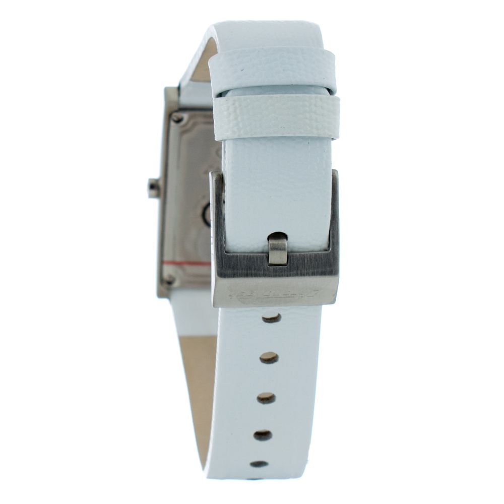 Chronotech Women's Watch, Sleek Design, White Leather Strap