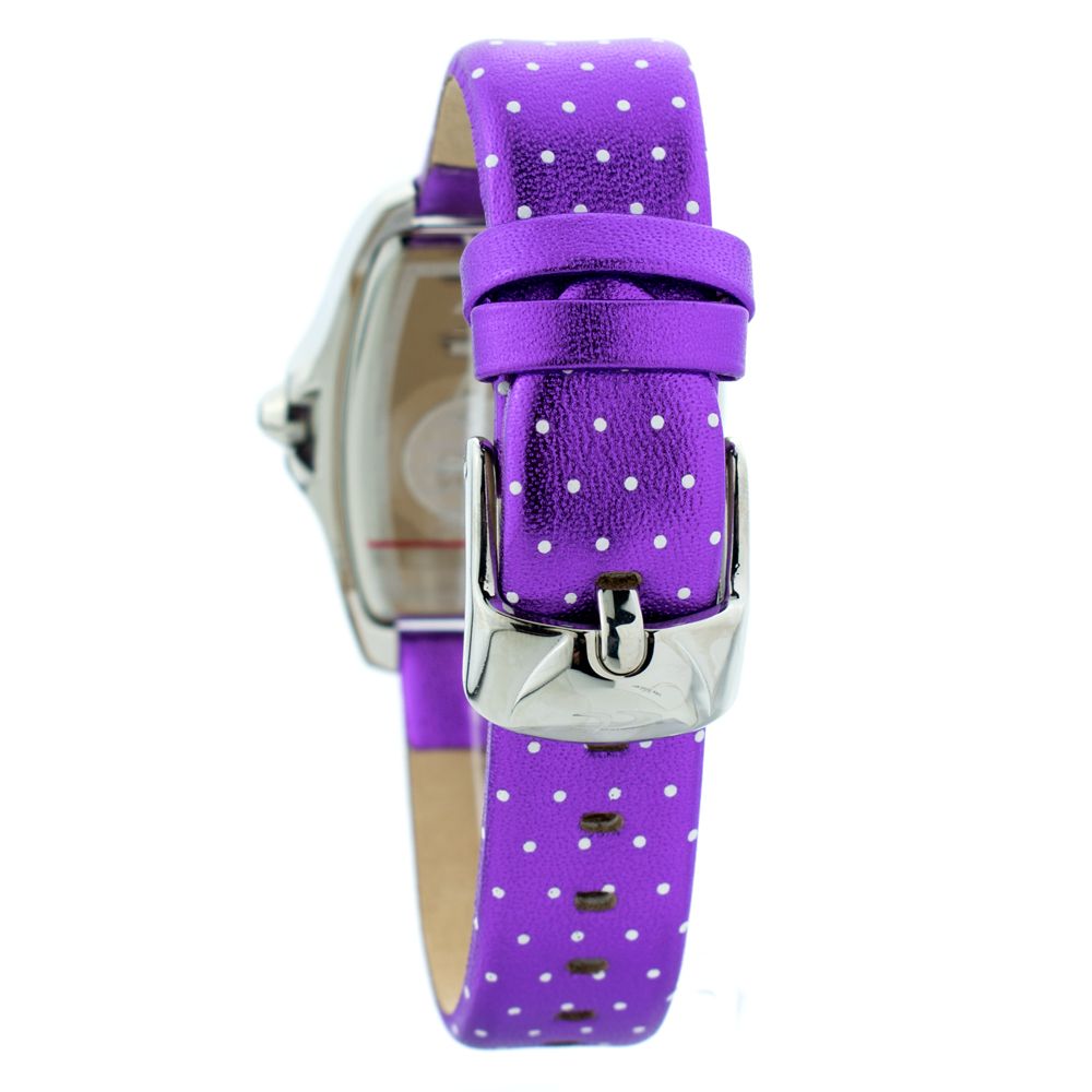 Chronotech Women's Watch, Lilac Dial, Purple Leather Strap