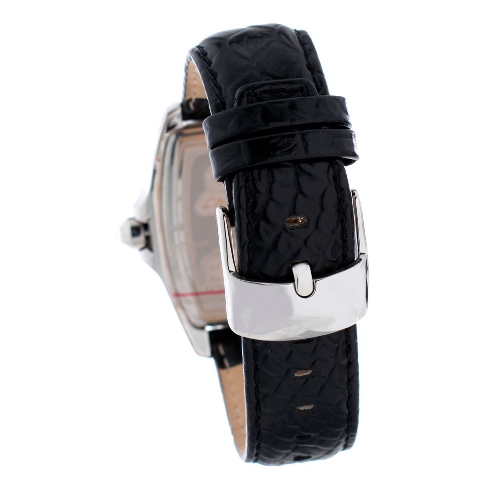 Chronotech Men's Watch, Analog Display, Black Leather Strap