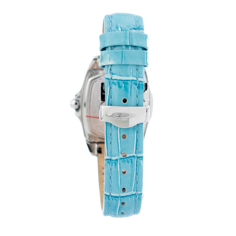 Chronotech Women’s Watch, Stylish Blue Dial, Blue Leather Strap