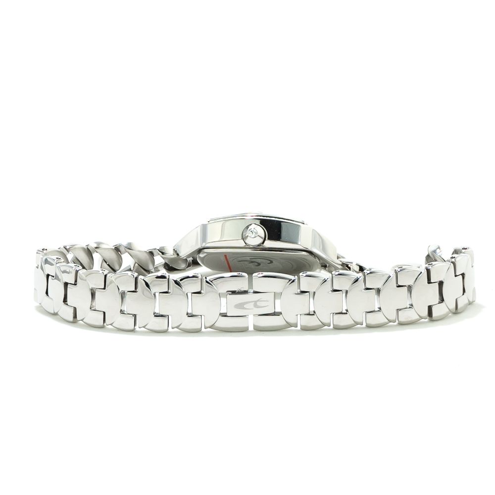 Chronotech Women's Watch, Pearl Dial, Silver Steel Bracelet