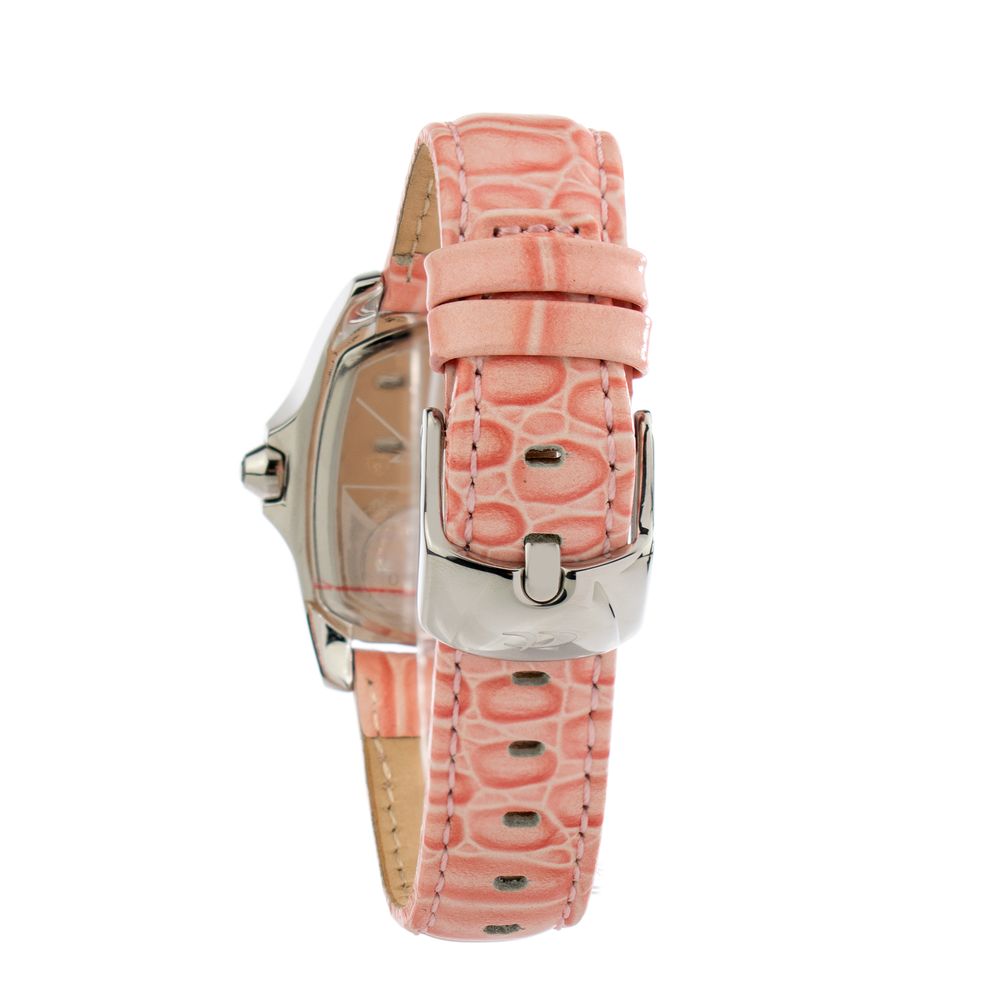 Chronotech Women's Watch, Analog Pink Dial, Pink Leather Strap