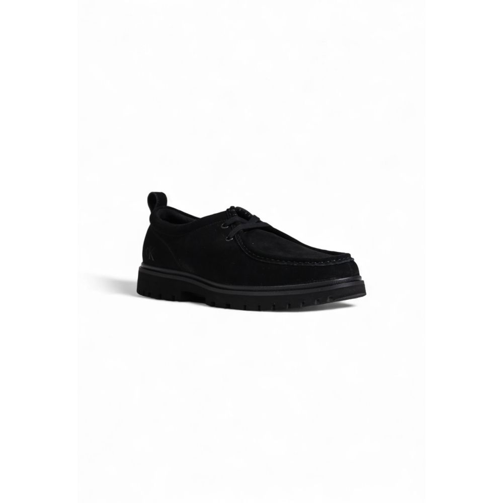 Calvin Klein Black Suede Leather Casual Shoes for Men