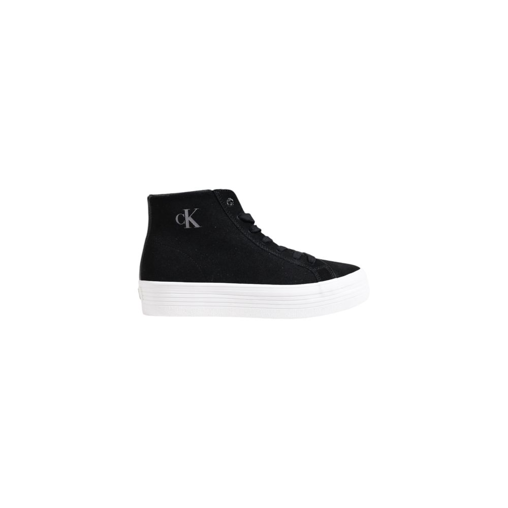 Calvin Klein Jeans Black Suede Leather Sneaker for Women