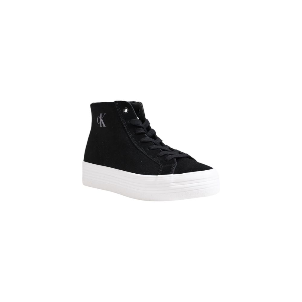Calvin Klein Jeans Black Suede Leather Sneaker for Women