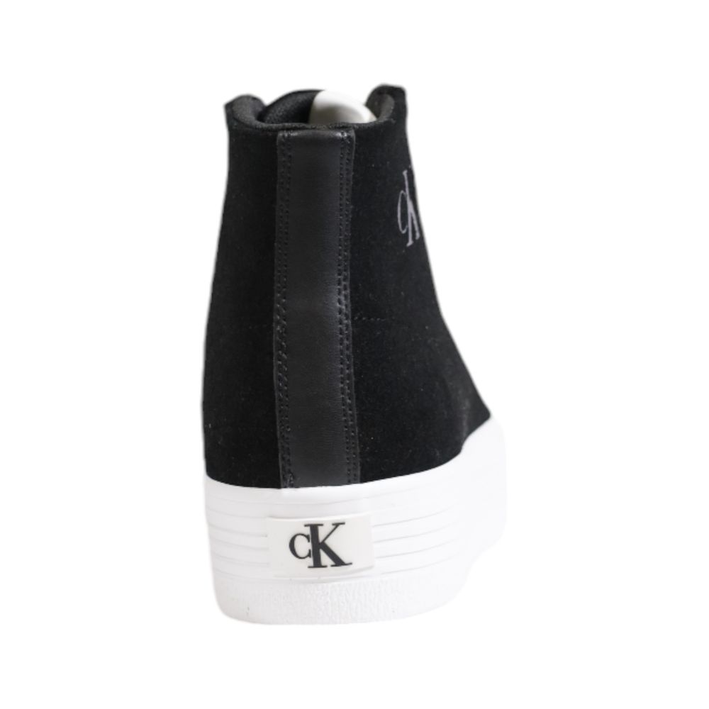Calvin Klein Jeans Black Suede Leather Sneaker for Women