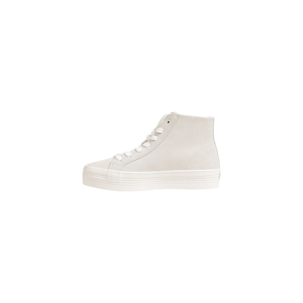 Calvin Klein Beige Suede Leather Sneakers for Women