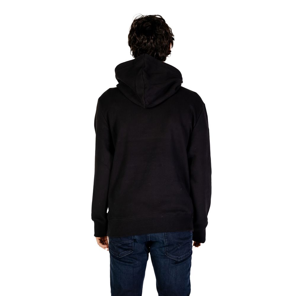 Classic Black Cotton Sweater for Men