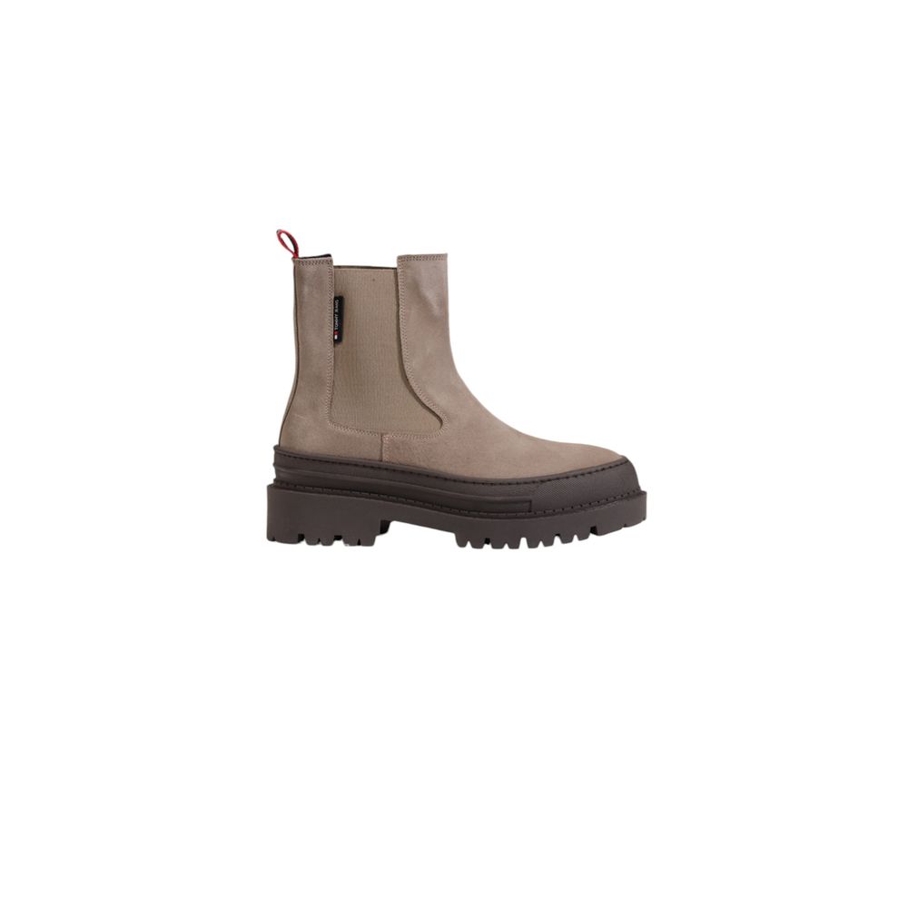 Tommy Hilfiger Gray Suede Leather Ankle Boots for Women