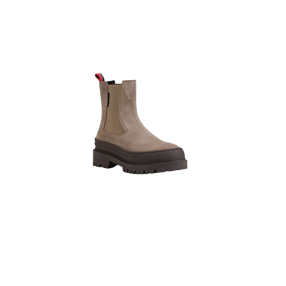 Tommy Hilfiger Gray Suede Leather Ankle Boots for Women