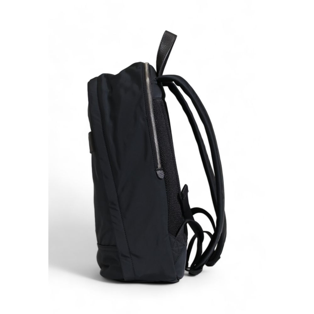 Tommy Hilfiger Black Polyester Polyester Backpack