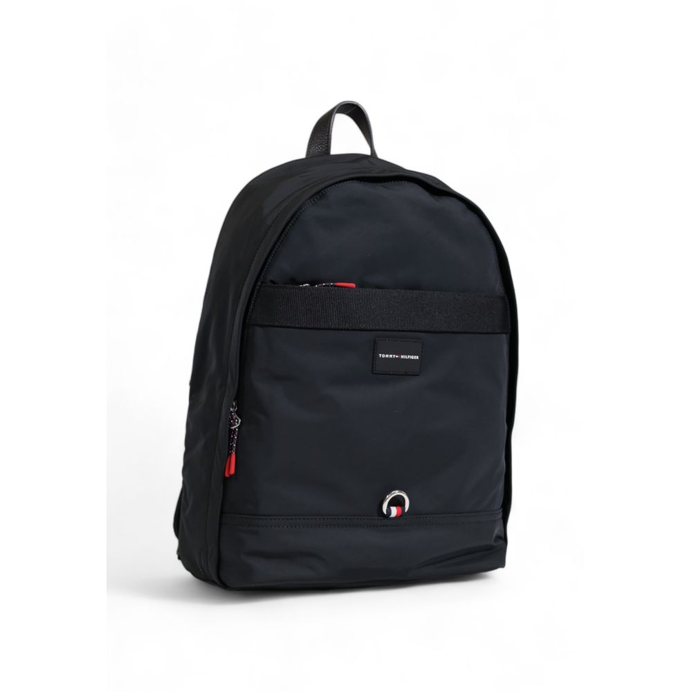 Tommy Hilfiger Black Polyester Polyester Backpack
