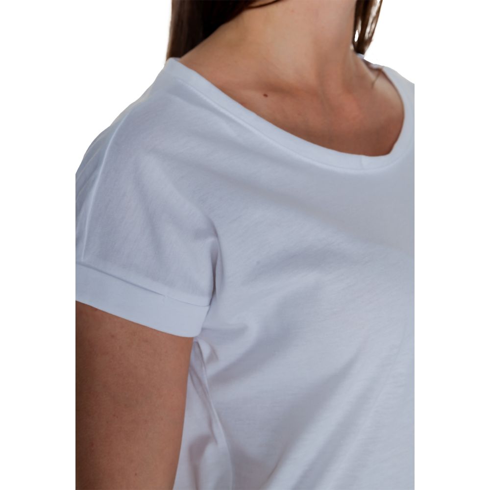 Classic White Cotton T-Shirt for Women