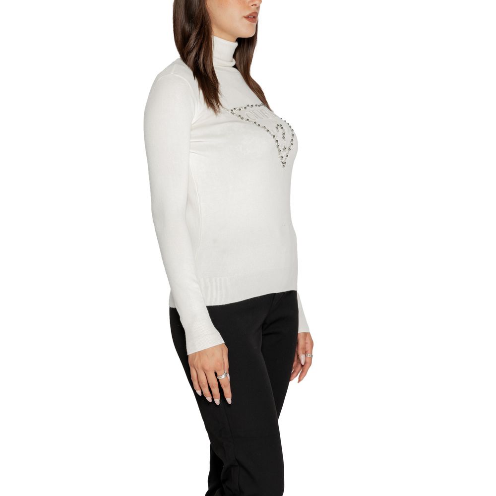 Chic White Viscose Sweater for Women