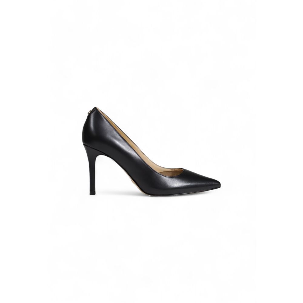 Guess Black Leather High Heel - Elevate Your Style