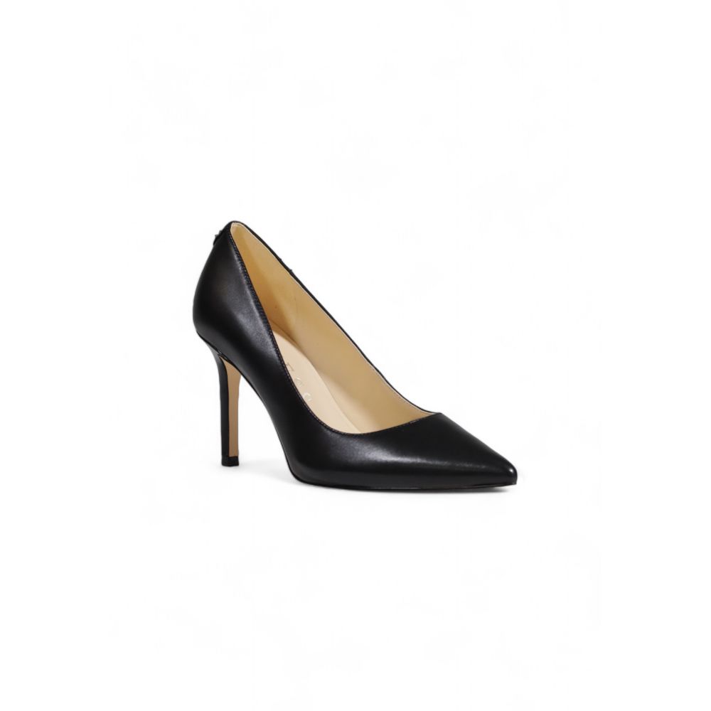 Guess Black Leather High Heel - Elevate Your Style