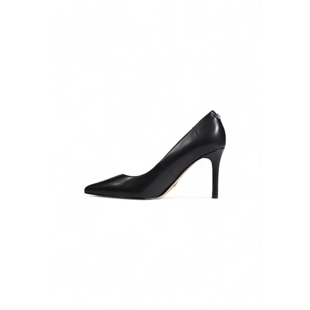 Guess Black Leather High Heel - Elevate Your Style