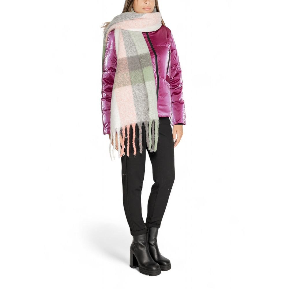 Only Eco-Friendly Gray Check Scarf for Women