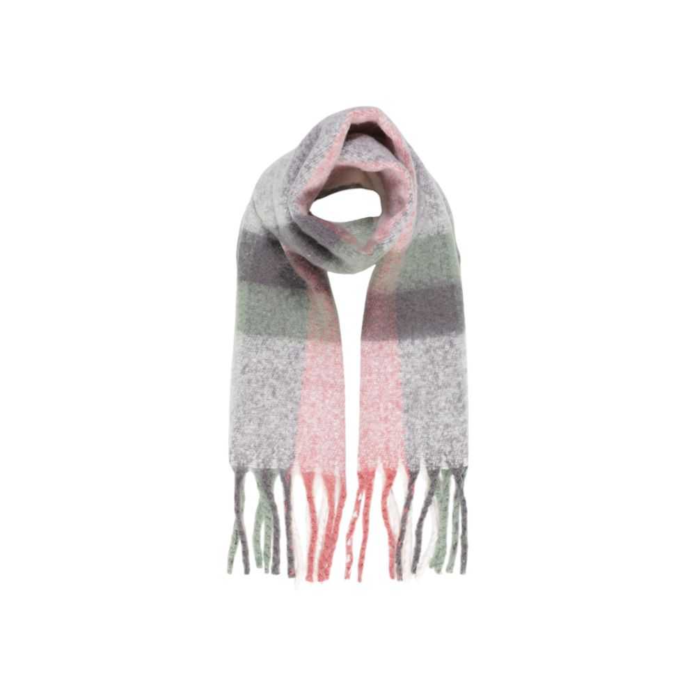 Only Eco-Friendly Gray Check Scarf for Women