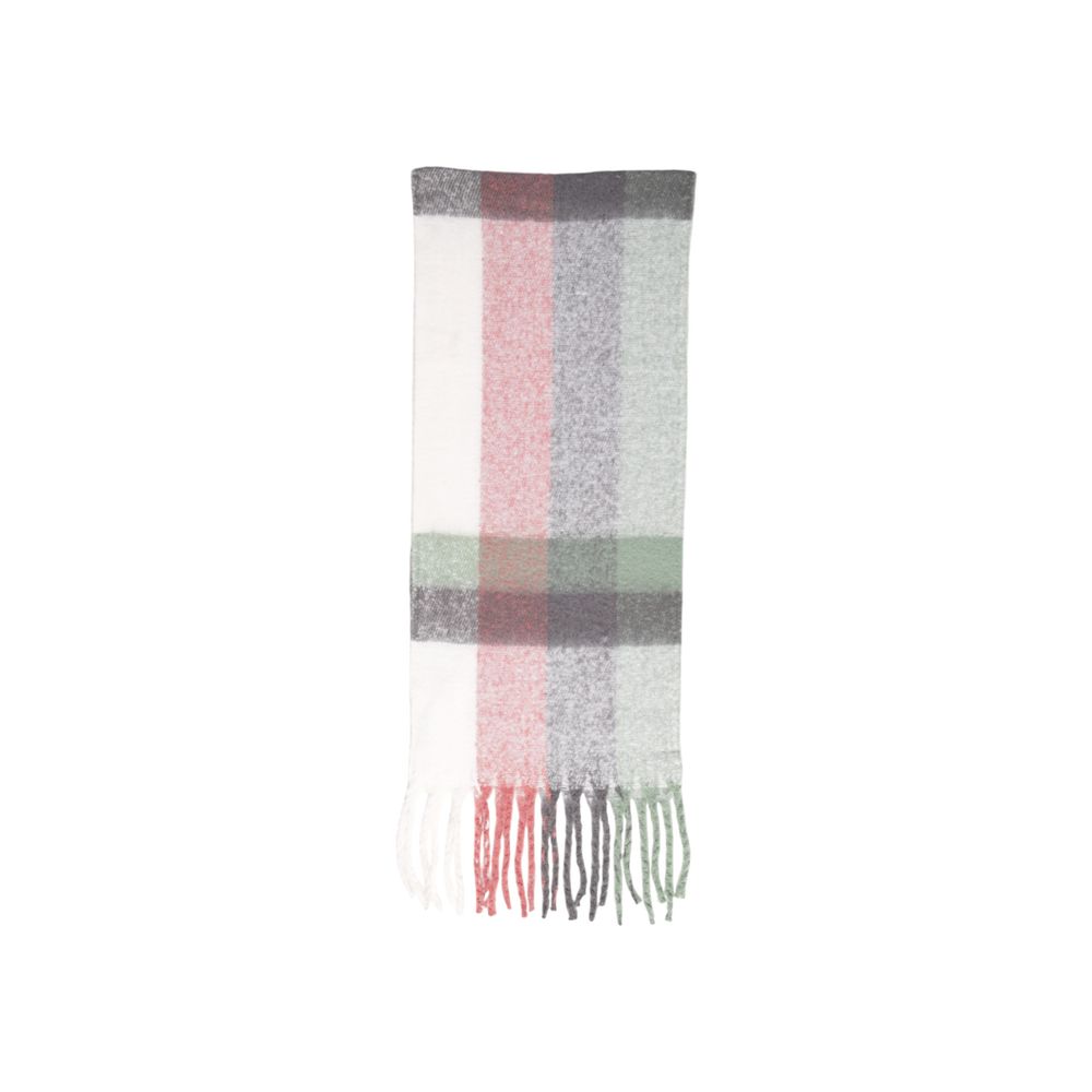 Only Eco-Friendly Gray Check Scarf for Women