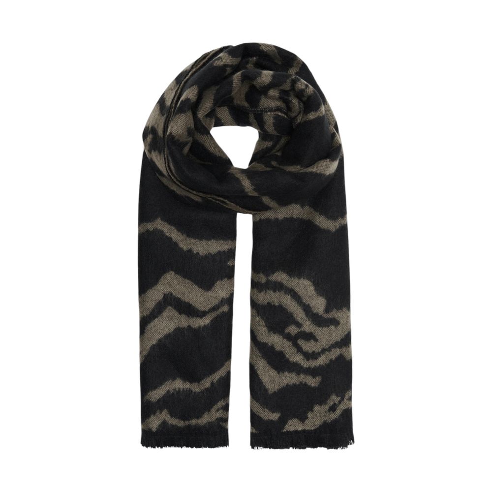 Only Beige Marabou Scarf - Stylish Animal Print Accessory for Women