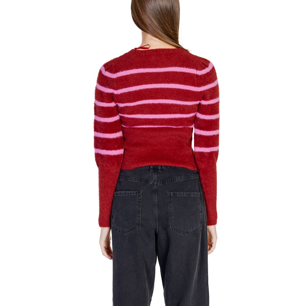 Red Nylon Sweater - Women's Knitwear